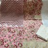 PURE KHADDI COTTON SCREEN PRINT STITCH 3PIC (P-718)